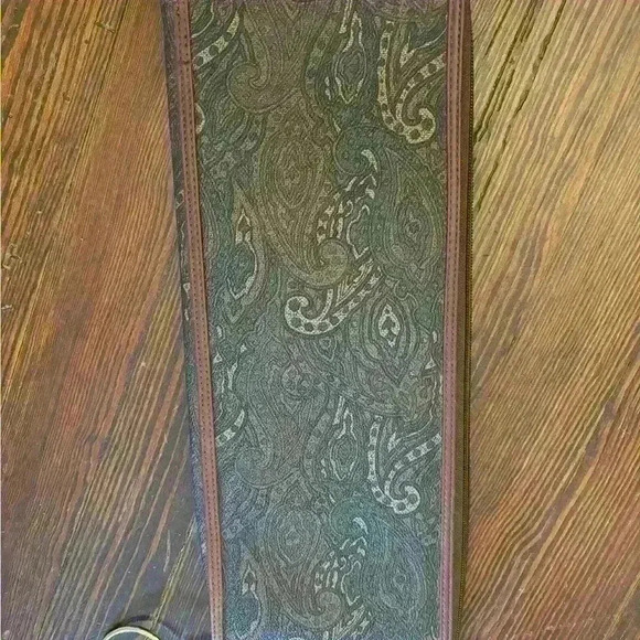 Vintage Number 1 London Paisley Tie Rack Travel Case - Tie Rack - Zip Up- Rare - Picture 7 of 7